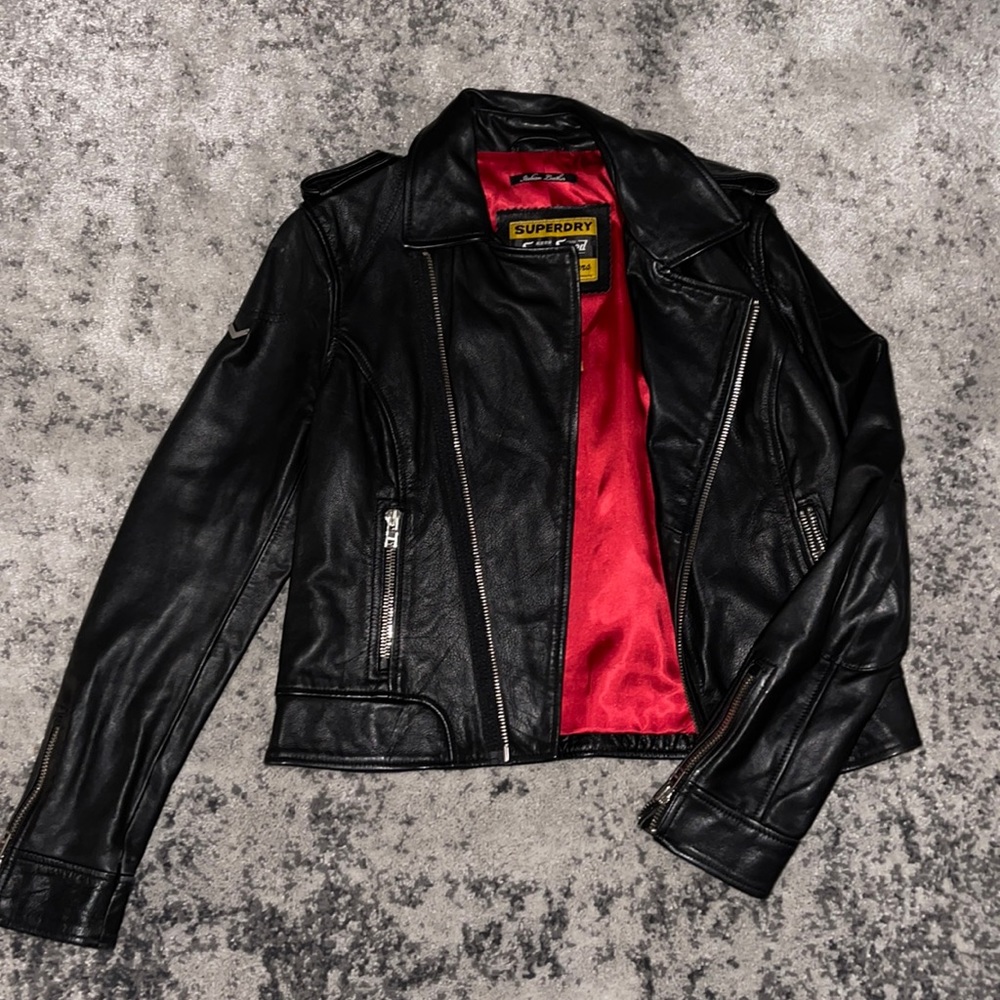 Superdry leather jacket